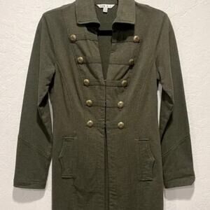 Cabi Cavallari Military Jacket Bronze Colored Buttons Size L